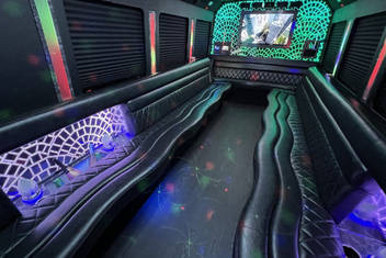 Merced Limo Bus Interior