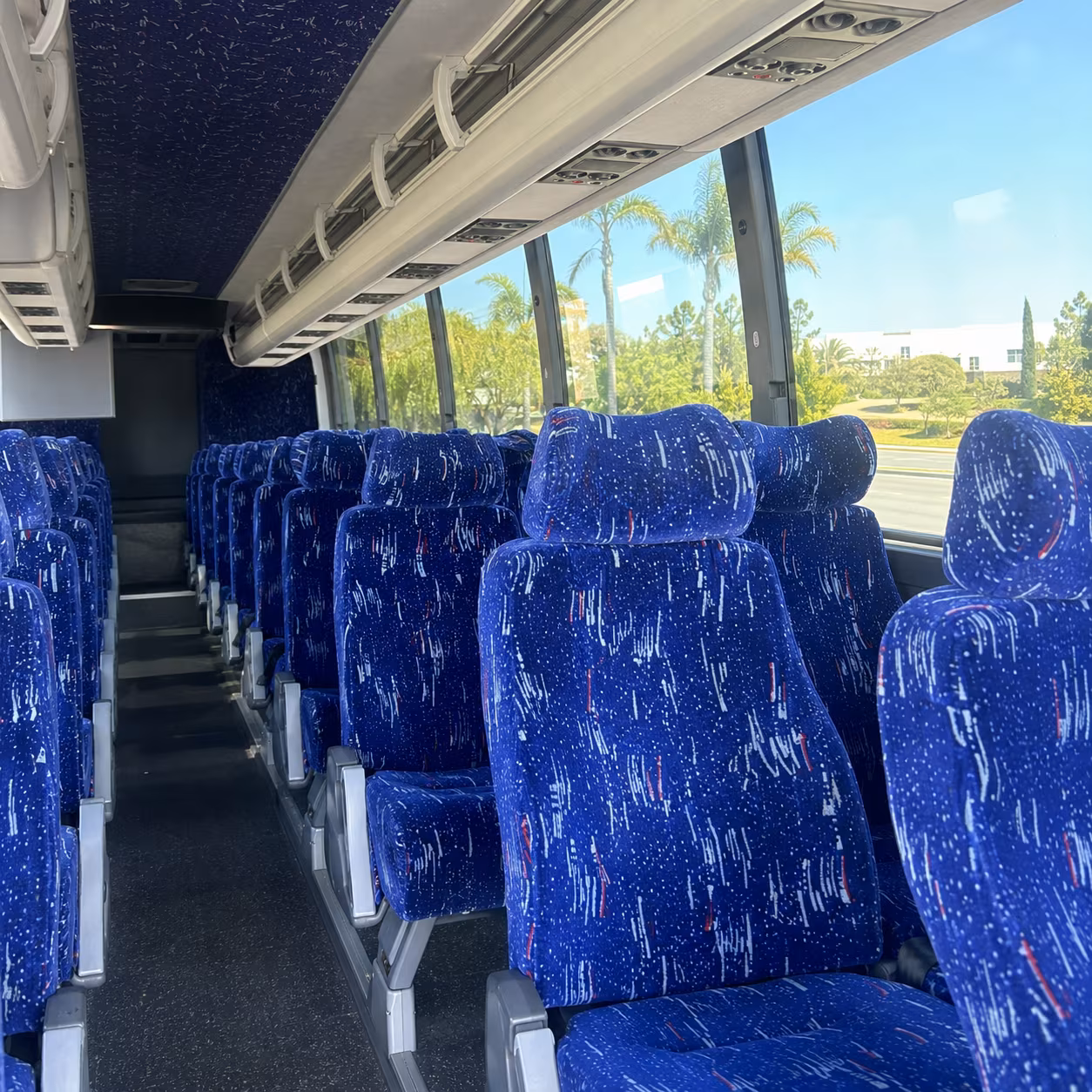 merced charter bus rental inside