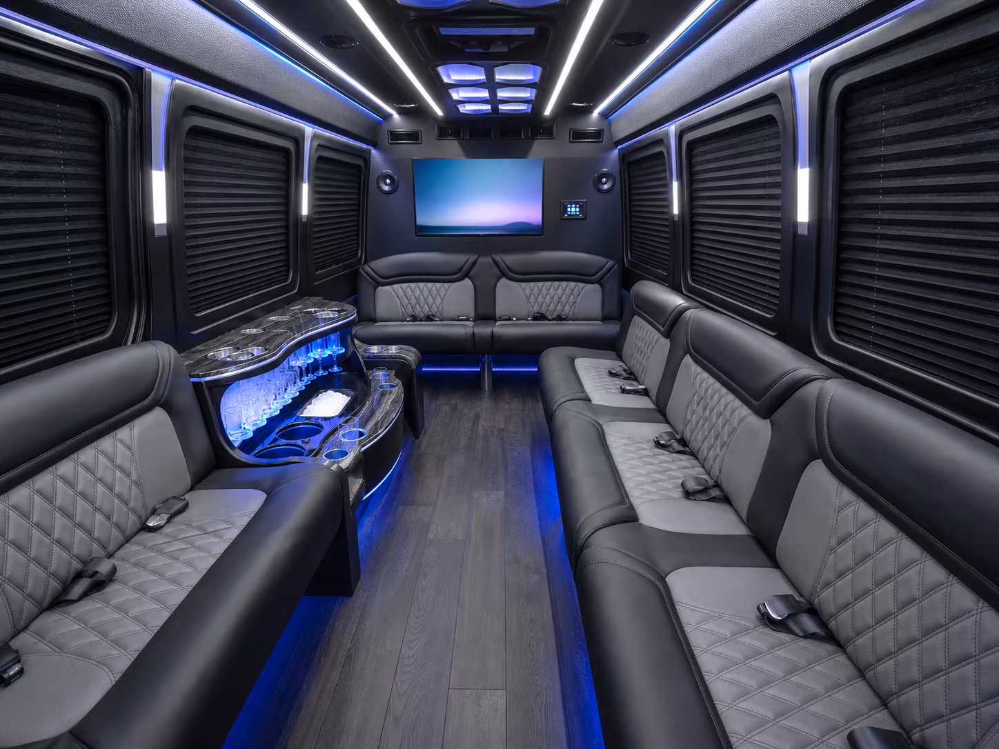 merced wedding transportation onboard seating